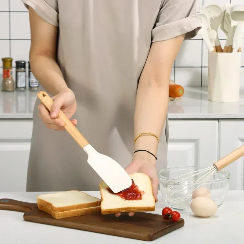 Food Grade Silicone Spatula Set – Heat-Resistant Baking Tools