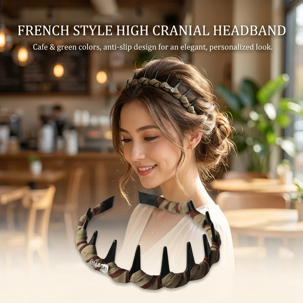 Women's French Style Anti-Slip Headband | High-Crown Design