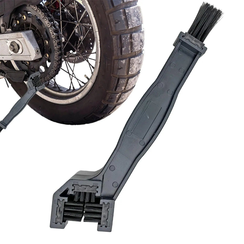 Motorcycle & Bike Chain Cleaning Brush – 360° Rotating Bristles
