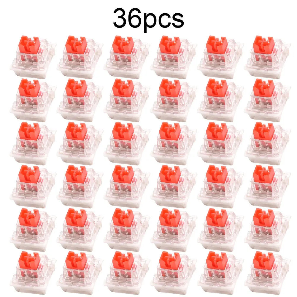 36PCS 3-Pin Tactile Mechanical Keyboard Switches | Hot Swap