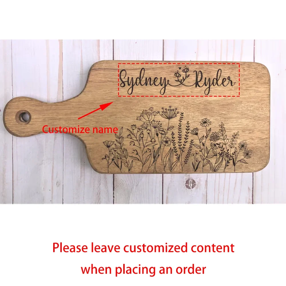Custom Engraved Bamboo Cutting Board | Wedding Couples Gift