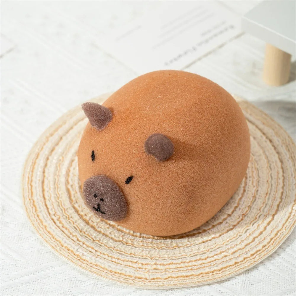 Animal Shaped Bath Sponge Ball Soft Foaming Back Scrubber Gentle