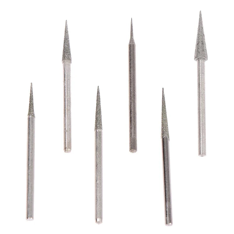 6-Piece Diamond Grinding Burr Set 1–4mm | Engraving Carving Bits