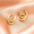 Huitan Geometric Square Drop Earrings | Stainless Steel Women