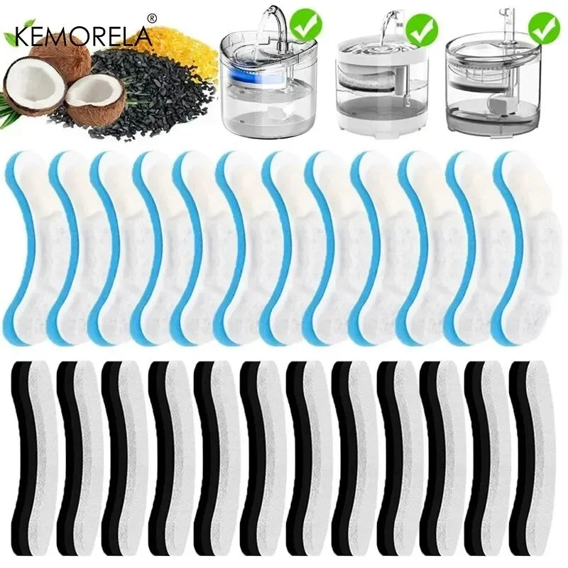 KEMORELA WF060 Activated Carbon Filters for Pet Water Fountain