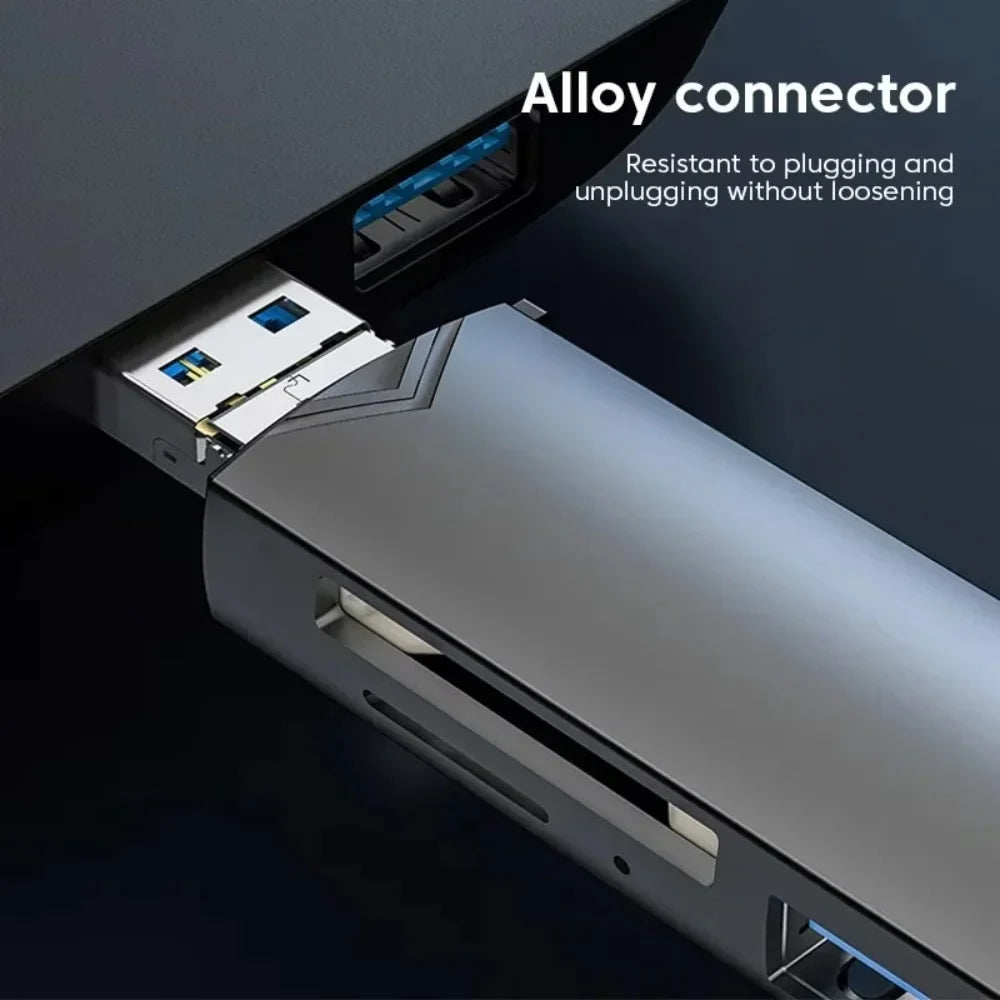 6-in-1 USB-C OTG Card Reader USB 3.0 | SD TF Micro Adapter