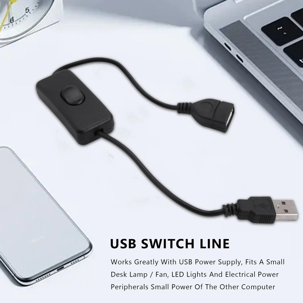 Y51A-USB Male Female Extension Cable Switch Off