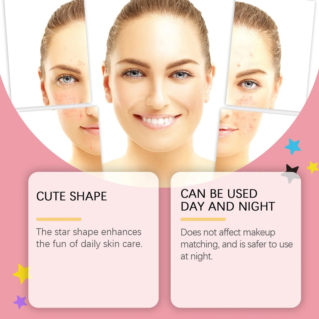 Star-Shaped Hydrocolloid Pimple Patches 360pc | Acne Dots