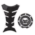 2Pcs Motorcycle 3D Carbon Fiber Fuel Tank Pad Protector Sticker