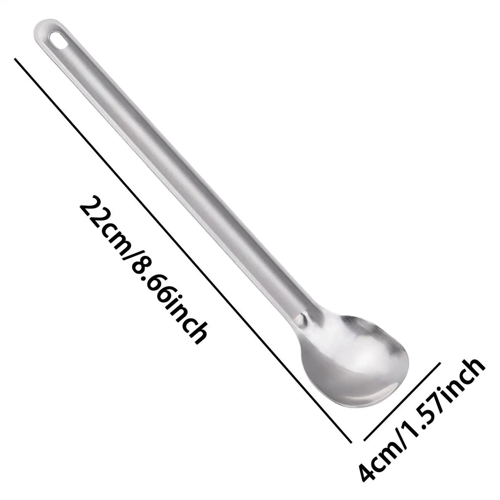 Titanium Alloy Soup Spoon | Camping & Kitchen Utensil, 20g