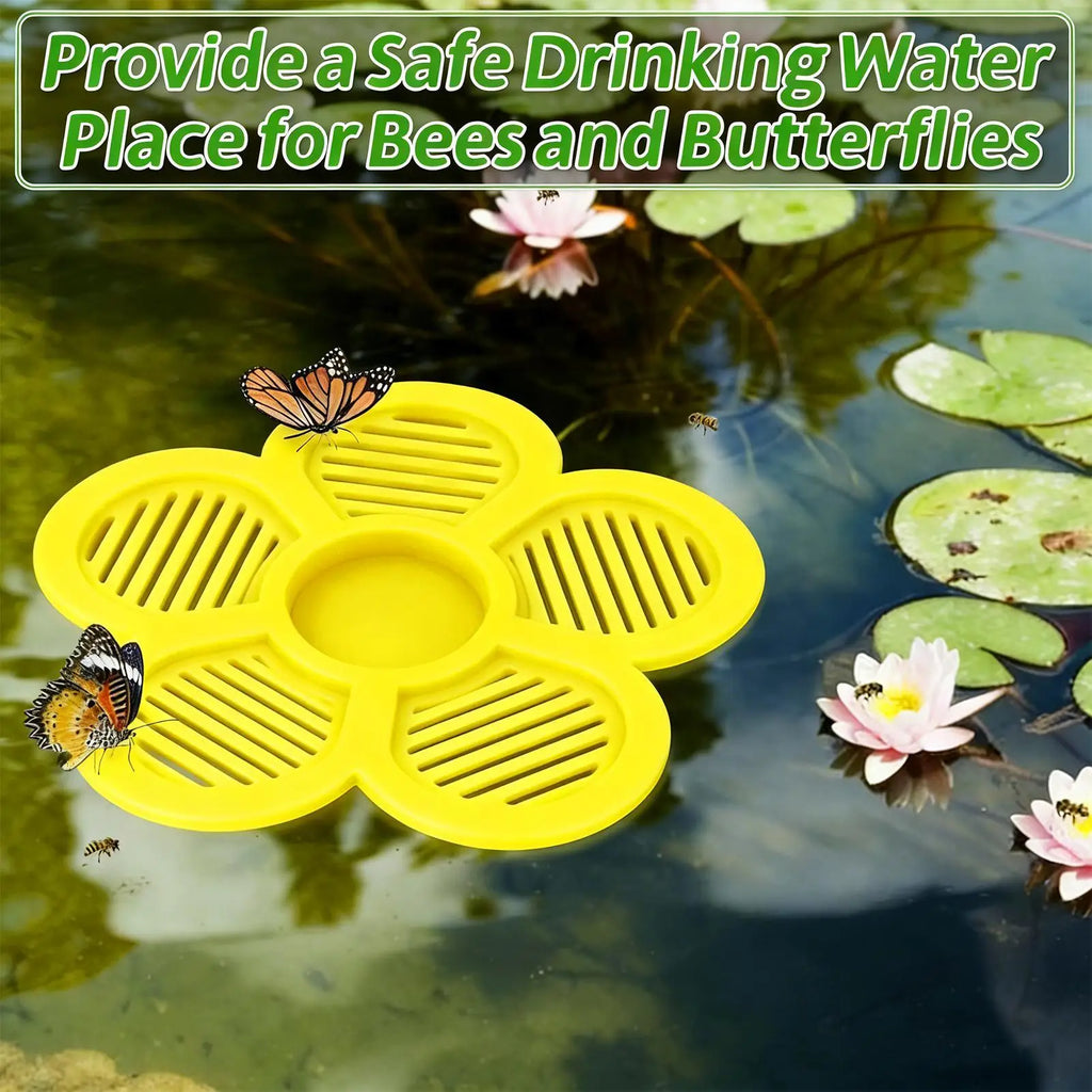 Floating Bee Watering Station | Honeycomb Feeder & Pollinator Bath
