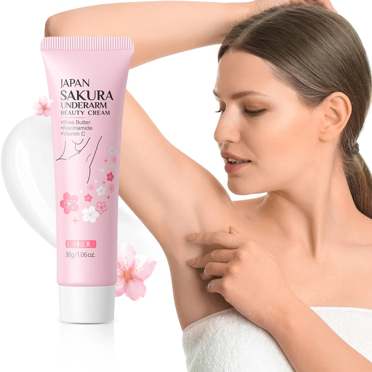Laikou Sakura Underarm Brightening Cream – Dark Skin 30g
