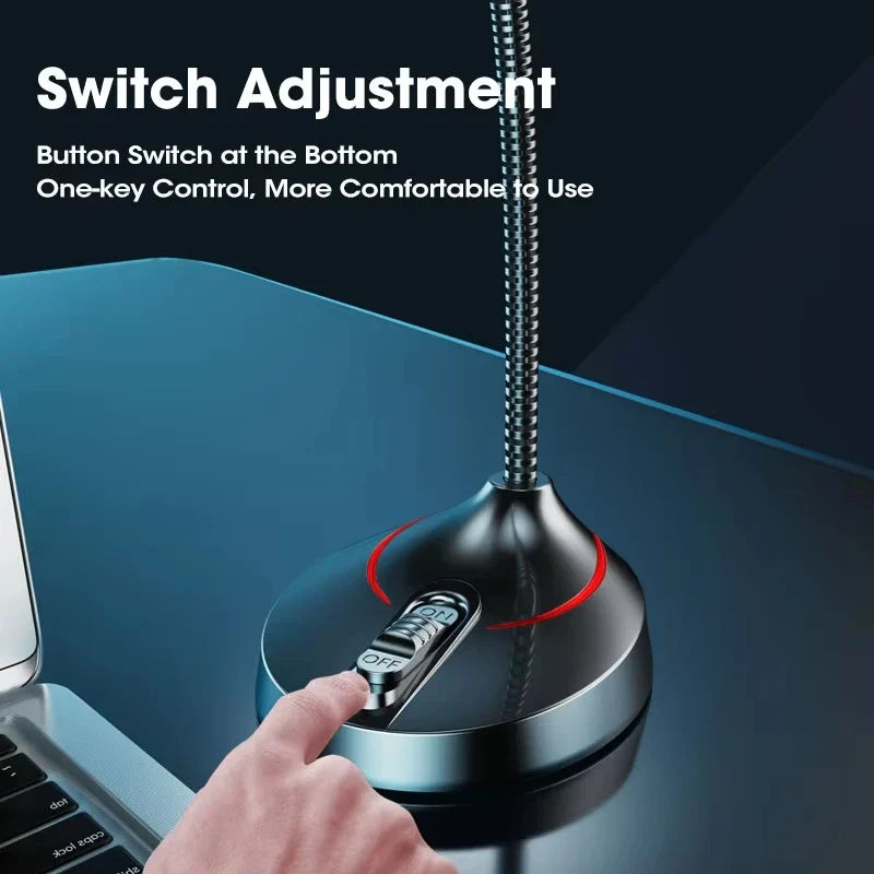 Mini 3.5mm Wired Condenser Microphone for PC Laptop Notebook