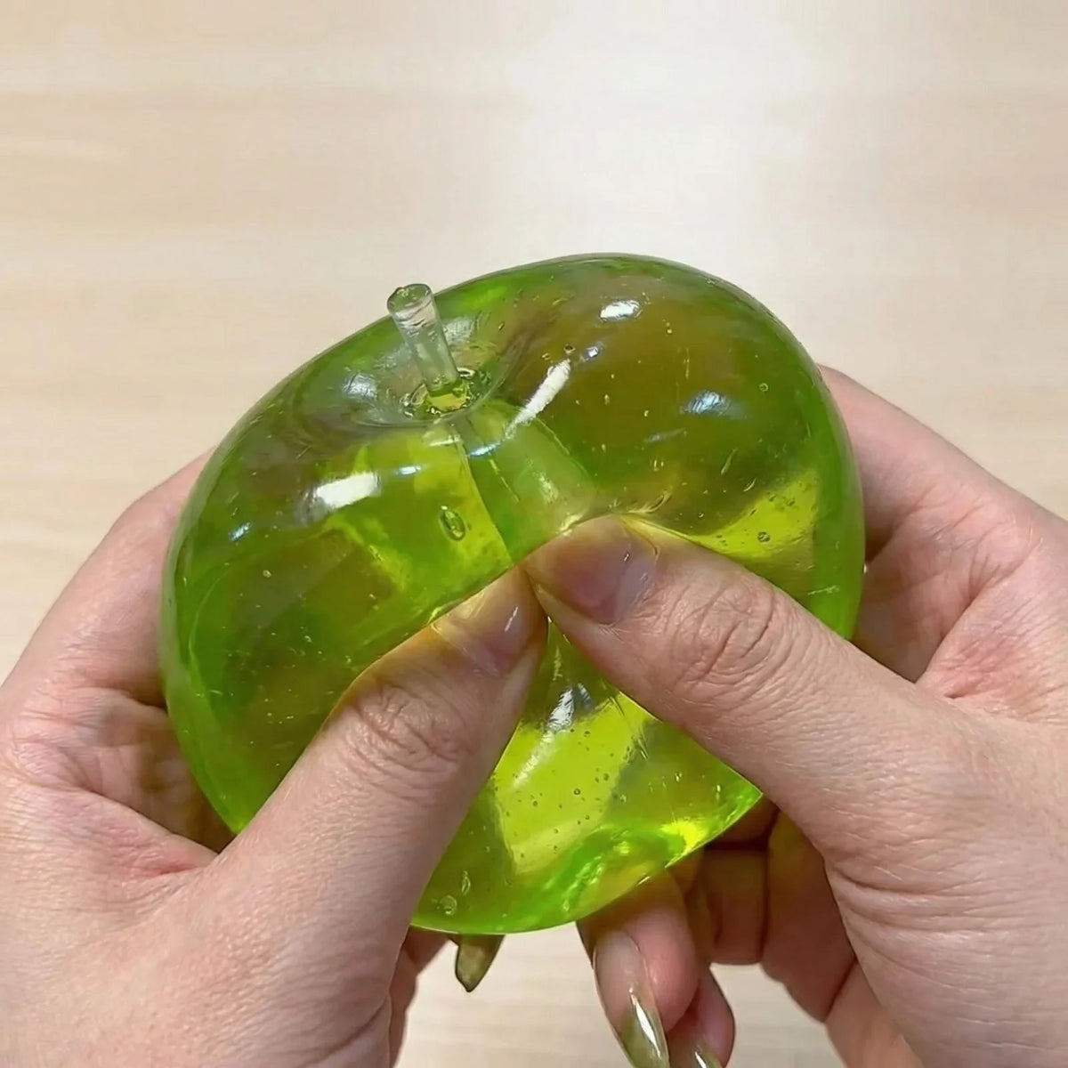 Squishy Green Apple Fidget Toy – Slow Rebound Sensory Squeeze Ball