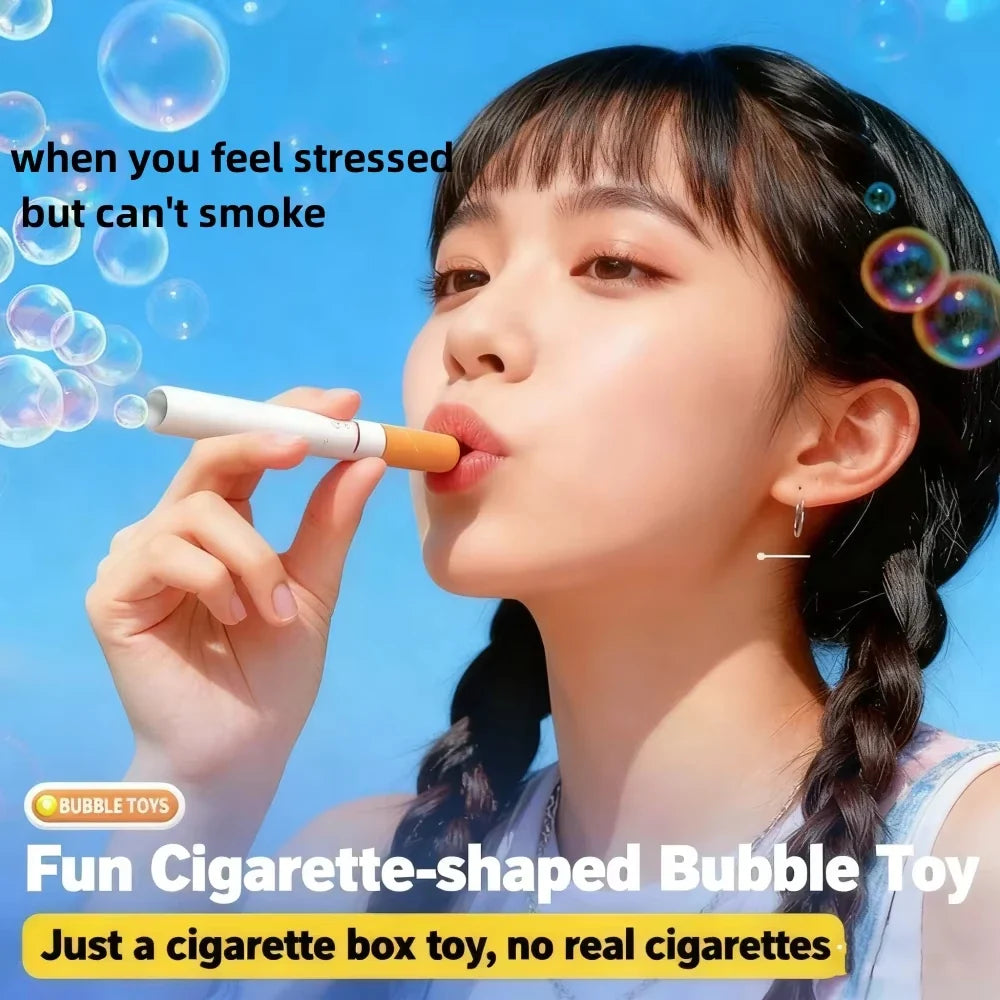 Funny Cigarette Box Bubble Machine – Novelty Party Photo Prop