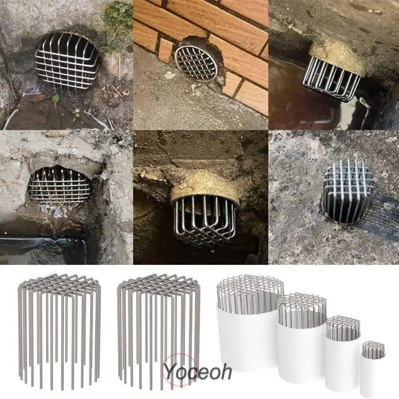 Round Stainless Steel Floor Drain Cover – Anti-Clog Balcony