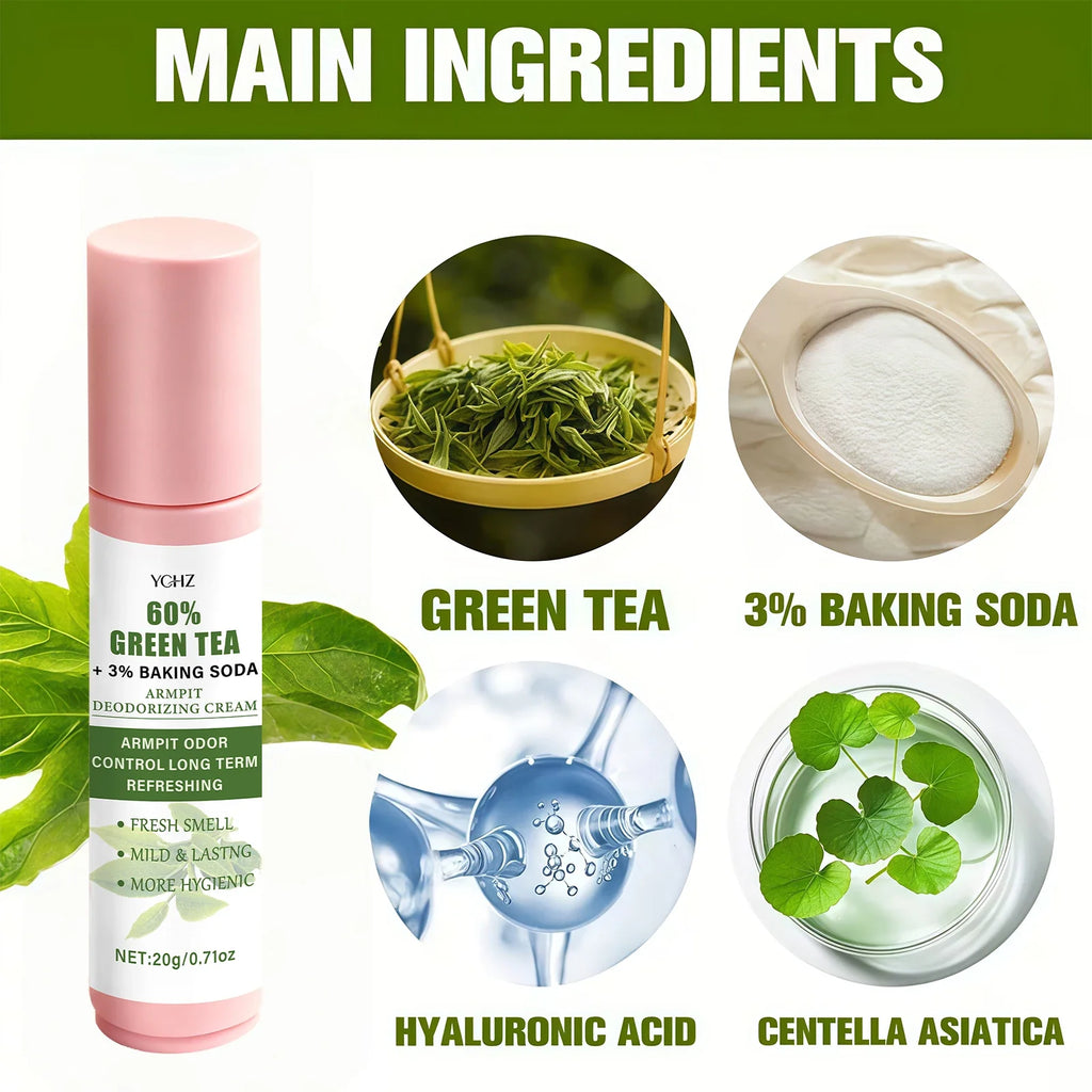 YCHZ Green Tea Deodorant Roller – Long-Lasting Freshness