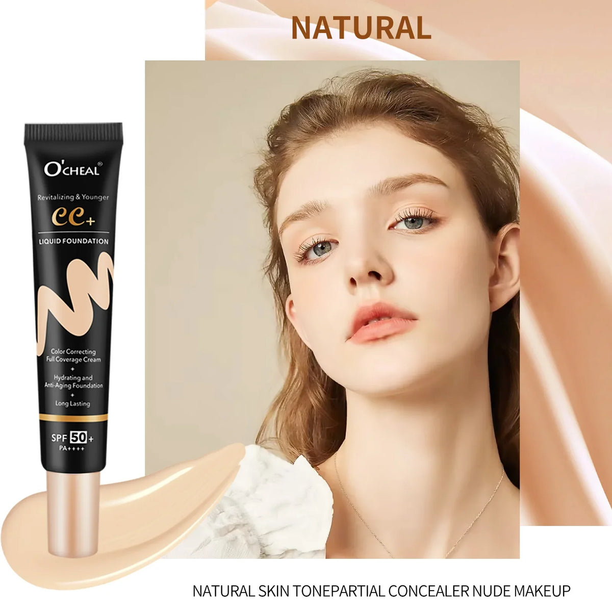 O'Cheal BB CC Cream SPF 50 PA+++ Full Coverage Foundation 30g