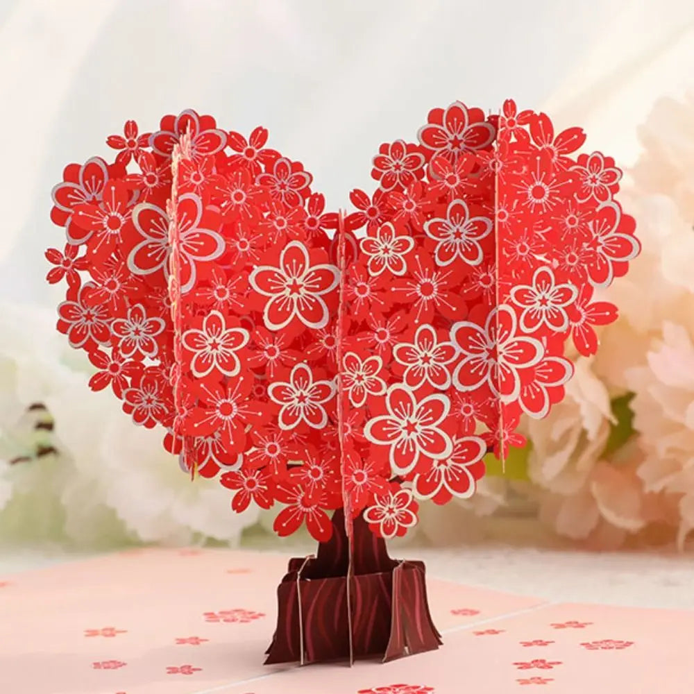 3D Pop-Up Valentine's Day Card | Handmade Paper Sculpture