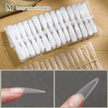 300 Pcs Matte & Clear False Nail Tips – Gel Extension DIY Kit