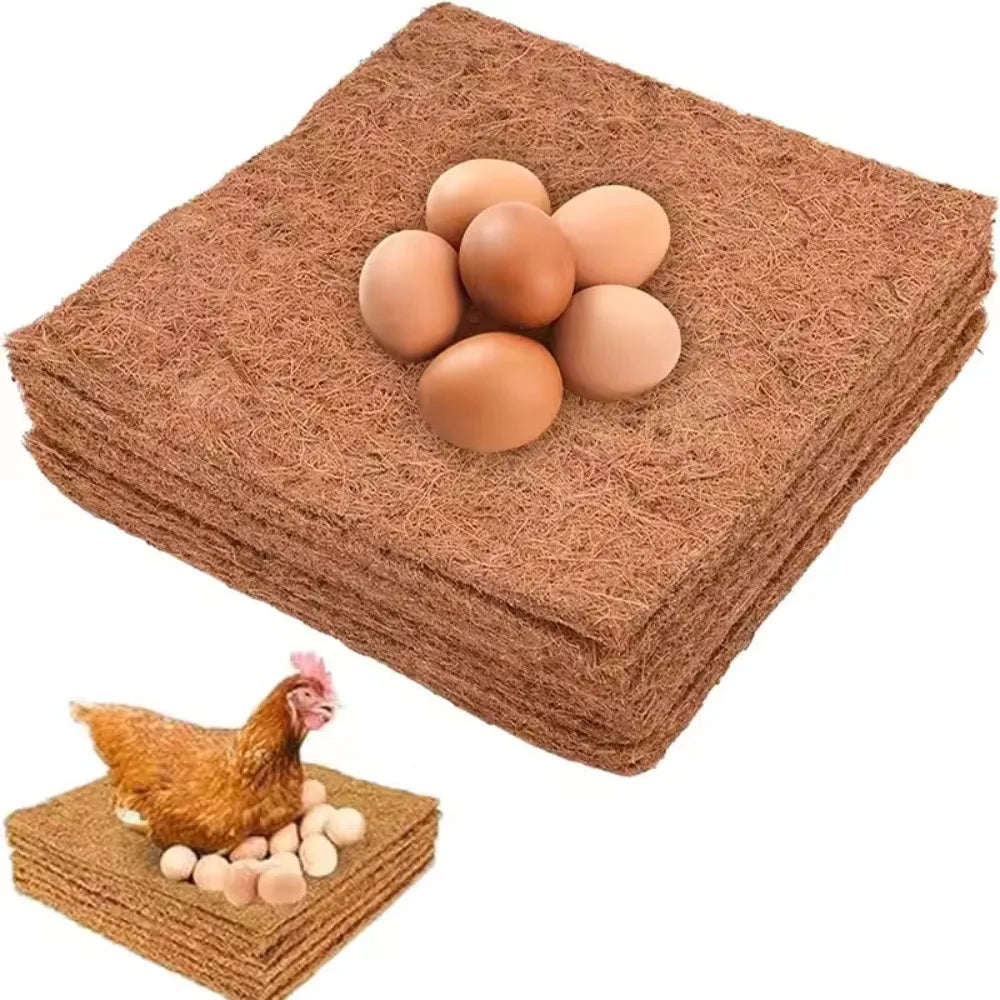 Coconut Fiber Chicken Nesting Pads – Reusable Hen Bedding Mat
