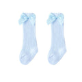 Baby Girl Bow Lace Knee High Socks | 0–24 Months Cotton