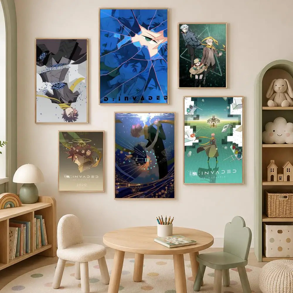 ID: Invaded Anime Poster – Self-Stick HD Waterproof Wall Art