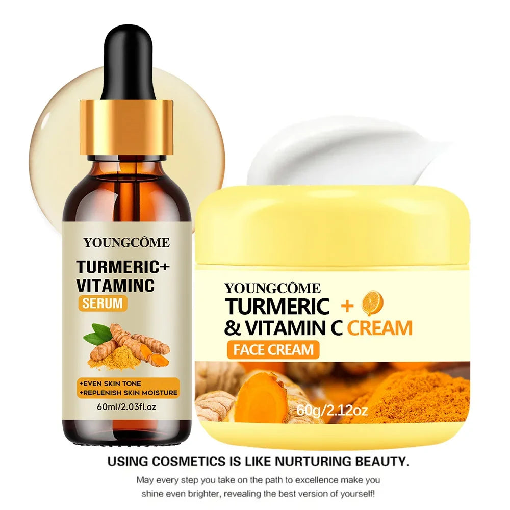 YOUNGCOME Turmeric Vitamin C Cream Set – Collagen & Retinol