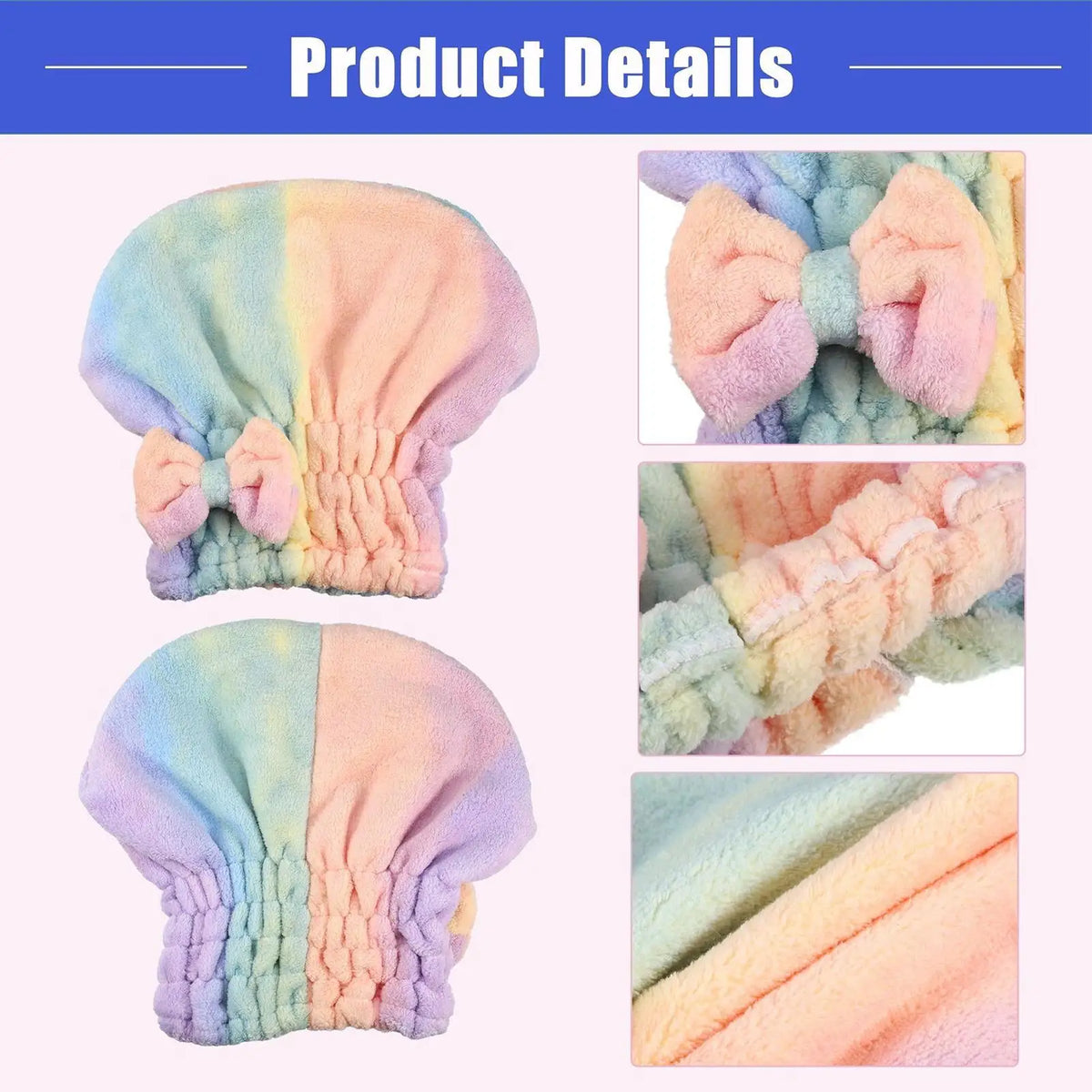 Coral Fleece Hair Towel Wrap – Quick-Dry & Frizz Control for Women