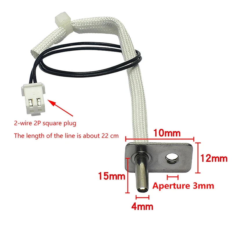 200K NTC Temperature Sensor Probe | Air Fryer Replacement Part