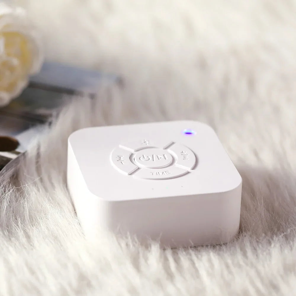 White Noise Machine USB Rechargeable | 9 Sounds, Timer, Sleep Aid