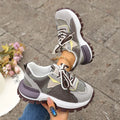UXST Women's Platform Sneakers – Non-Slip Lace-Up Casual Shoes
