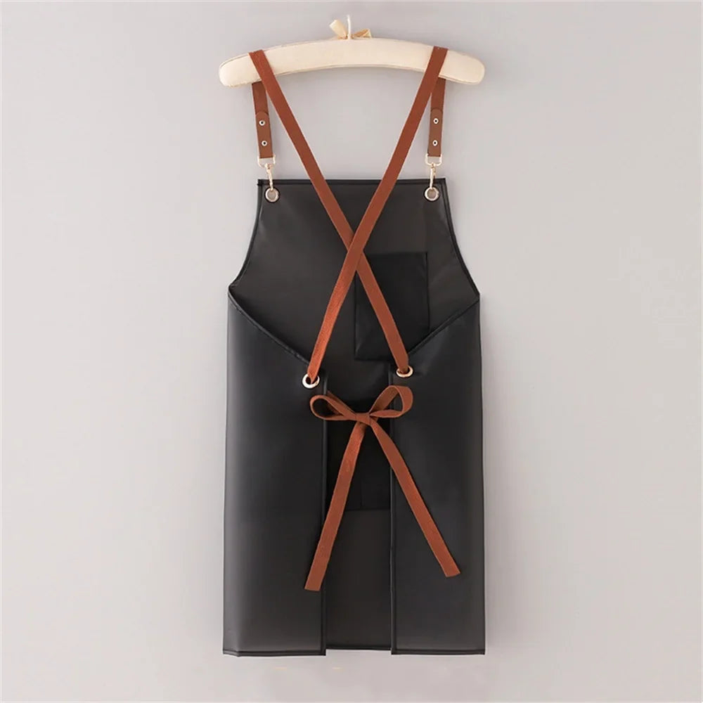 Apron Waterproof Oil-proof Strap Fashionable Korean-style Overalls