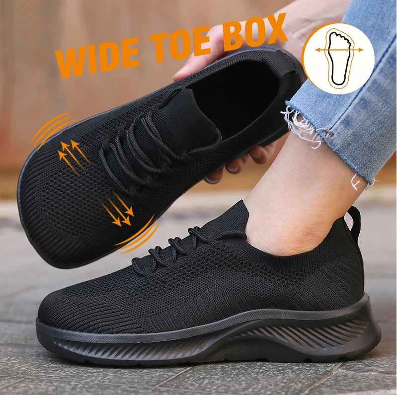 DQTBE Barefoot Wide Toe Box Slip-On Mesh Shoes Men & Women