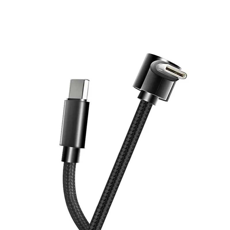 90° USB-C Fast Charging PD Cable – iPhone 15, Samsung, iPad