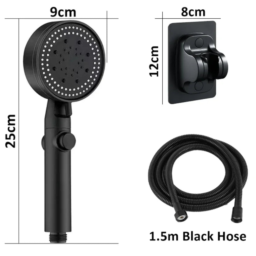 5-Mode High-Pressure Handheld Shower Head | Water-Saving