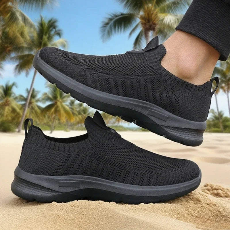 ZULIWAGN Men's Lightweight Slip-On Breathable Walking Sneakers