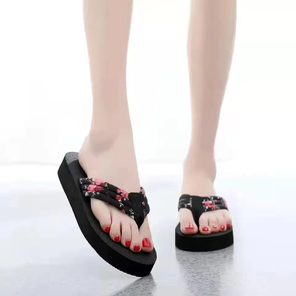 Women's Summer Beach Flip Flops – Flat Casual Sandal Slides