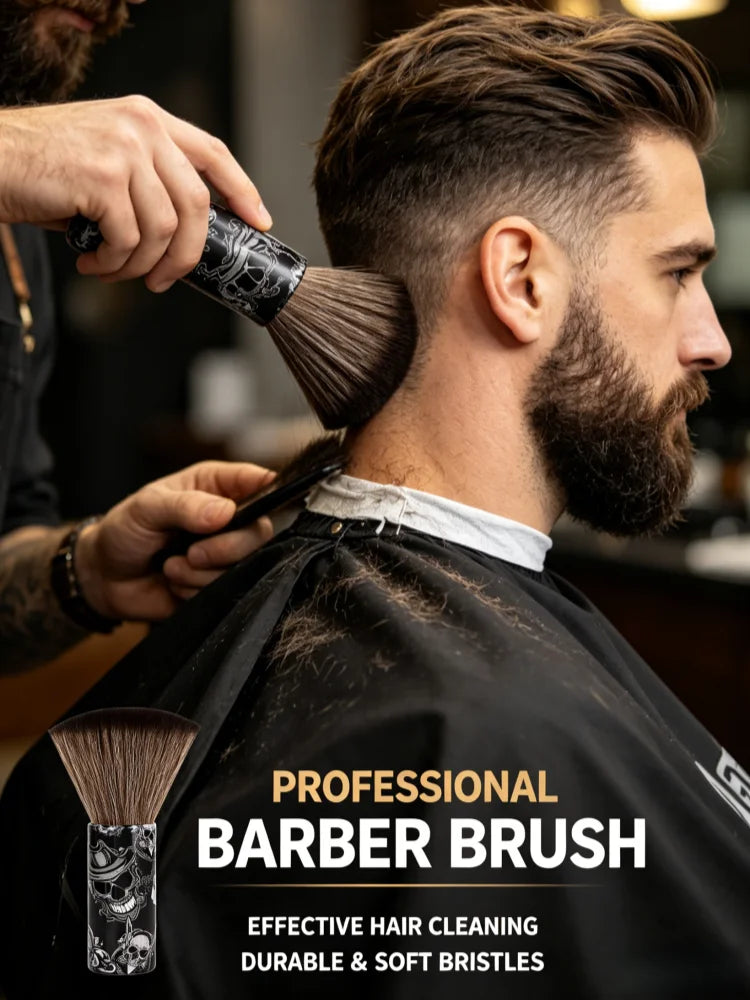 Premium Barber Neck Duster Brush | Soft Bristles for Salon