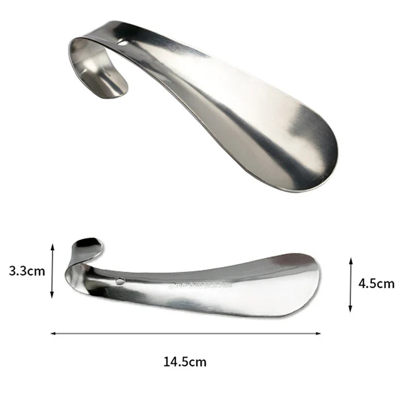 Stainless Steel Shoe Horn 14.5cm – Metal Shoehorn Silver