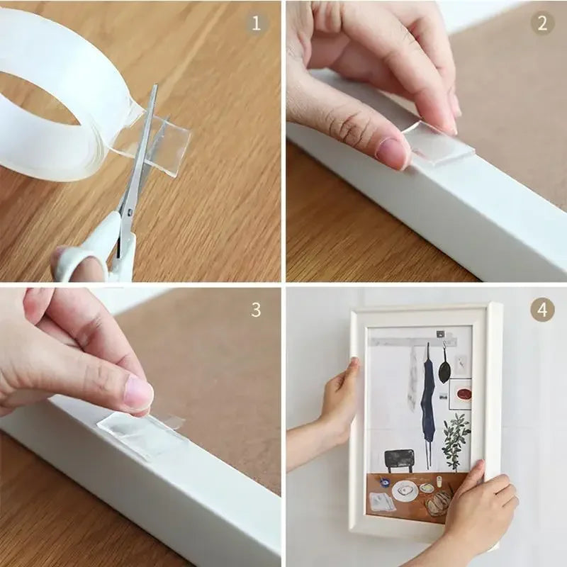 Nano Tape Double Sided Transparent Waterproof Reusable Tape