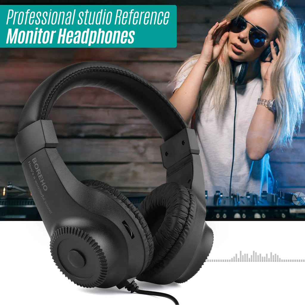 Arealer Wired Monitor Headphones | 50mm Driver & 6.5mm Jack
