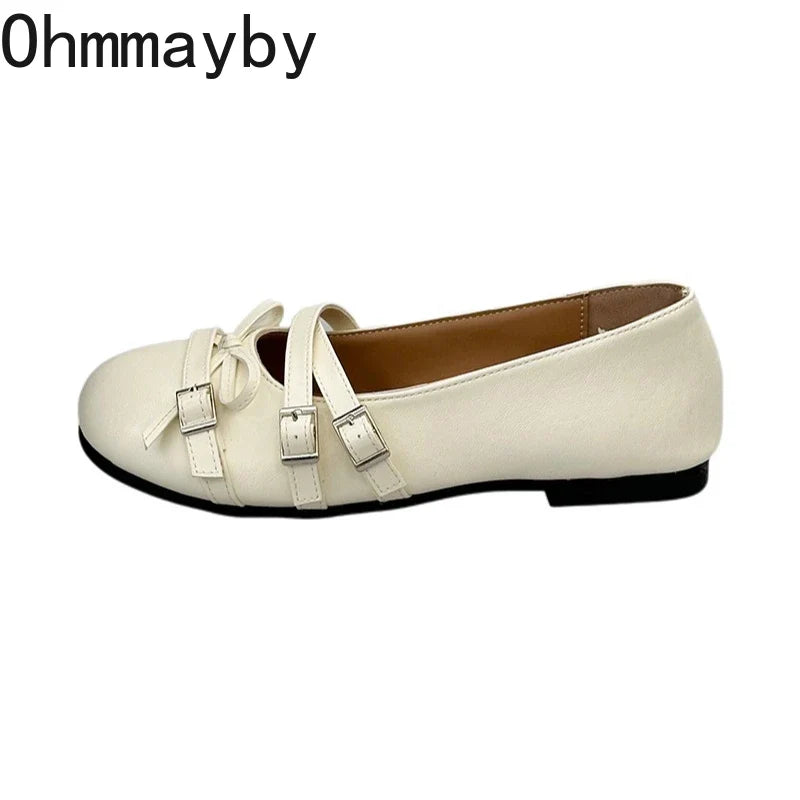 Women's Silver Mary Jane Ballet Flats – Vintage Bow Dress Shoes