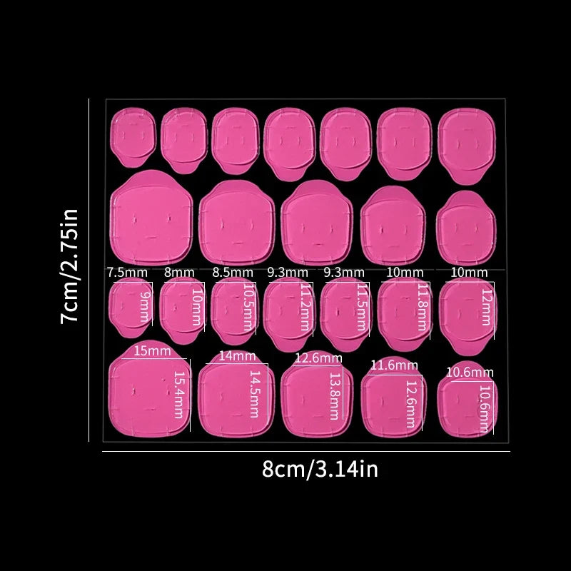 5-Pack False Nail Adhesive Jelly Glue Tabs | Waterproof