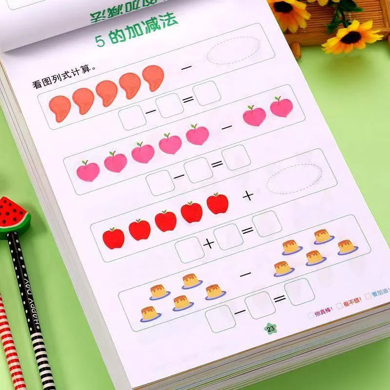 62 Pages Children Addition Subtraction Book Learning Mathematics