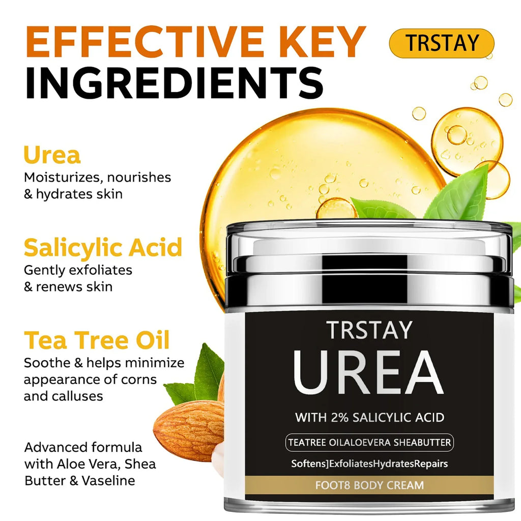 Urea Cream 40 Percent Feet Foot Dry Cracked Heels Knees Elbows Repair