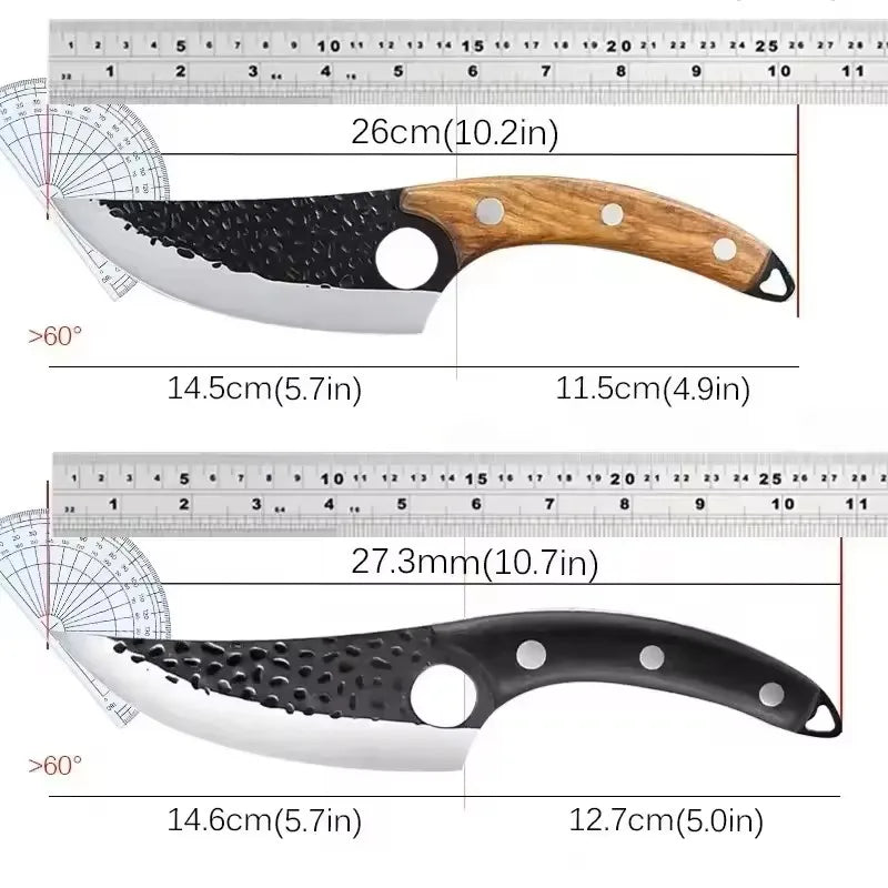 6-Inch Full Tang Boning Knife – High Carbon Steel + Cover