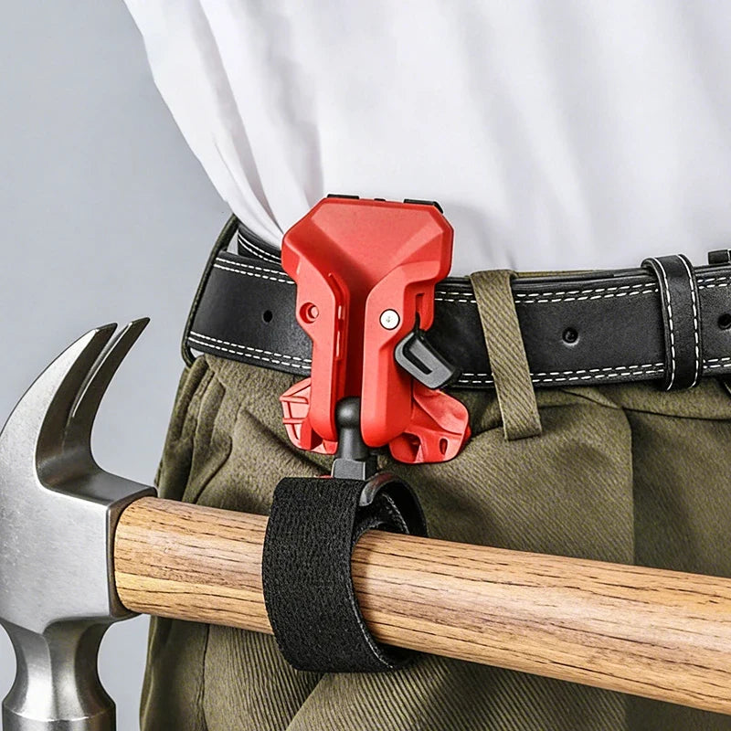 Self-Locking Drill Holder Belt Clip | Quick Release Tool Hook