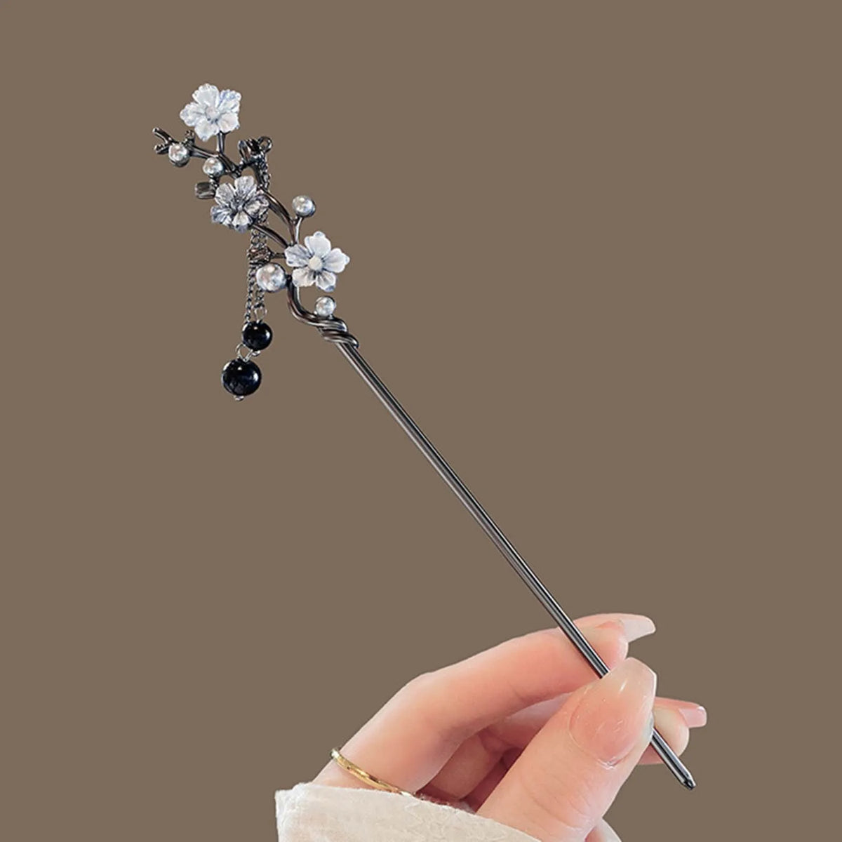 Elegant Tassel Hair Chignon Stick | Chinese Style Hair Accessory
