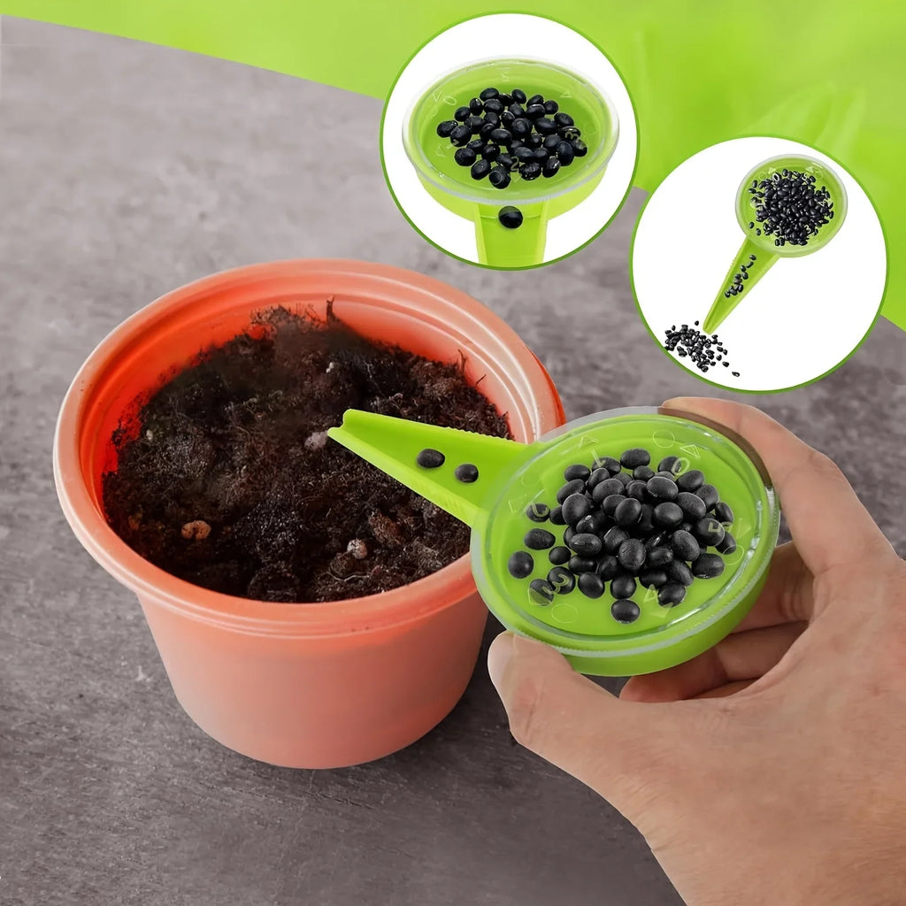 Garden Seed Sower Tool Set – Adjustable Handheld Seeder Kit